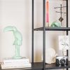 Ornament - Toekan - Polyresin - Mintgroen - 18x9,5x29,5cm - Afbeelding 7
