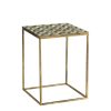Alanza Bijzettafel Buiten - Set van 2 - L38 x B38 x H48 cm - Metaal - Groen - Afbeelding 8