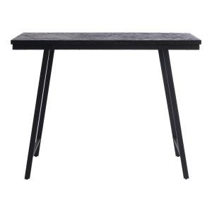 De Herringbone Hoge Tafel - Zwart - 140 cm