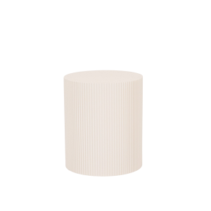 Bijzettafel - cilinder- MDF - zand - 39x45cm