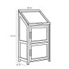 Caminia Kweekkas - L60 x B42 x H115 cm- Mahoniehout - Afbeelding 8