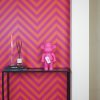 Ornament - aap -beeldje 'de legende'- polyresin - roze - 20,5x13,5x35cm - Afbeelding 2