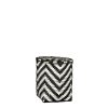 Merlijn Plantenmand voor Buiten - Set van 3 - H26 x Ø24 cm - Gerecycled Plastic - Zwart, Wit - Afbeelding 3