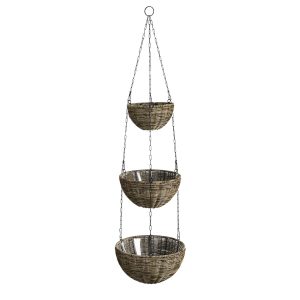 Luso Hangende Bloempot - H110 x Ø30 cm - Kunststof - Bruin