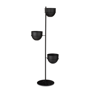 Plantenhouder - L40 x B33 x H140 cm - Zwart