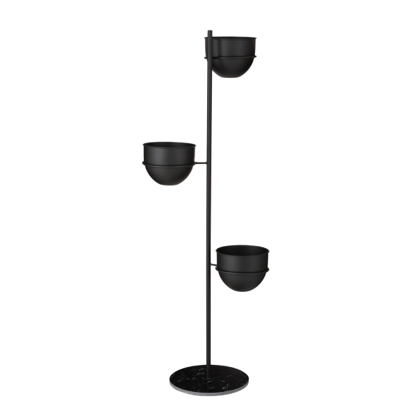 Plantenhouder - L40 x B33 x H140 cm - Zwart