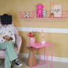 Wandplank - Metaal - Neon Pink - Set van 2 - 40 | 80x14x16cm - Afbeelding 4