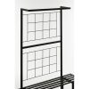 Greenrax Plantenstandaard - L90 x B44 x H190 cm - Metaal - Zwart - Afbeelding 3