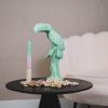 Ornament - Toekan - Polyresin - Mintgroen - 18x9,5x29,5cm - Afbeelding 4