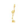Ornament - Flamingo - Polyresin - Goud - 16,5x10x39cm - Afbeelding 2