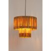 Elisa Hanglamp - H30 x Ø35 cm - Raffia - Lichtbruin - Afbeelding 4