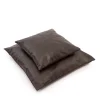 De leren kussenhoes met vier panelen - Choco - 60x60 - Afbeelding 4
