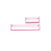 Wandplank - Metaal - Neon Pink - Set van 2 - 40 | 80x14x16cm - Afbeelding 2