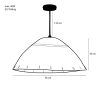 Joulz Hanglamp - H16 x Ø36 cm - Jute - Lichtbruin - Afbeelding 5