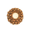 Kaarshouder -Theelichtje- Koraal - Polyresin - Goud - 13x3x5cm - Afbeelding 3