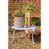 Seatle Bijzettafel voor Buiten - H38 x Ø58 cm - Metaal - Lila - Afbeelding 5