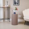 Bijzettafel / pilaarcilinder - MDF - taupe -30x54cm - Afbeelding 2