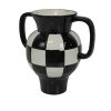 Vaas - Kan - Keramiek - Zwart/Wit - 22x14,5x22,5cm - Afbeelding 2