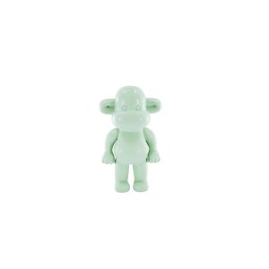 Ornament - Monkey Figurine 'The Legend' - Polyresin - Mintgreen - 11x7x19cm