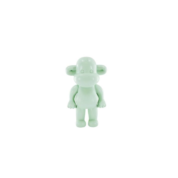 Ornament - Monkey Figurine 'The Legend' - Polyresin - Mintgreen - 11x7x19cm