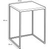 Aaron Bijzettafel voor Buiten - Set van 2 - L38 x B38 x H48 cm - Metaal - Roze - Afbeelding 8