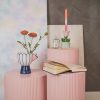 Vaas - visdolomiet -BLUE/WIT/PINK -21X13.5X18CM - Afbeelding 3