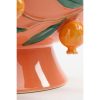 Melika Decoratie Schaal - H16 x Ø39 cm - Keramiek - Roze - Afbeelding 5