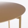 Mikki Bijzettafel - H45 x Ø45 cm - Metaal - Goud - Afbeelding 3