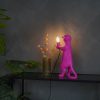 Tafellamp - Meerkat - Polyresin - Roze - 15x10x38cm - Afbeelding 3