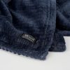 Joanne Fleece Plaid - L180 x B130 cm - Polyester - Donkerblauw - Afbeelding 3