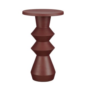 Estate Bijzettafel - H51 x Ø30 cm - Metaal - Donkerpaars