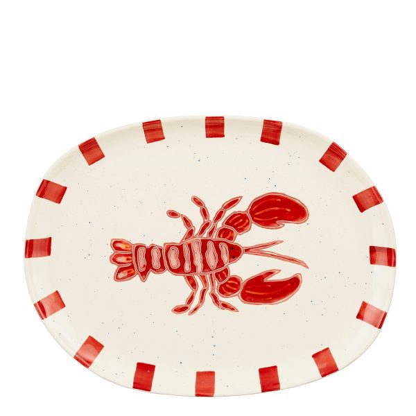 Ariane Serveerbord - L41 x B31 x H3 cm - Steengoed - Rood