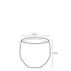 Douro Bloempot - H18 x Ø20 cm - Terracotta - Off White - Afbeelding 5