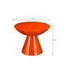 Celise Bijzettafel - H44 x Ø59 cm - Metaal - Oranje - Afbeelding 4