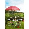 Parasol Bessen - H238 x Ø220 cm - Roze - Afbeelding 9