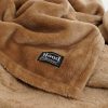 Famke Fleece Plaid - L180 x B130 cm - Lichtbruin - Afbeelding 4