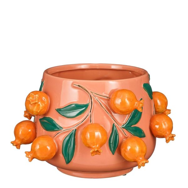 Melika Bloempot Binnen - H19 x Ø29 cm - Keramiek - Roze