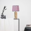 Lampenkap - Kelim Print - Polyester - Roze - 26x30x23cm - Afbeelding 3