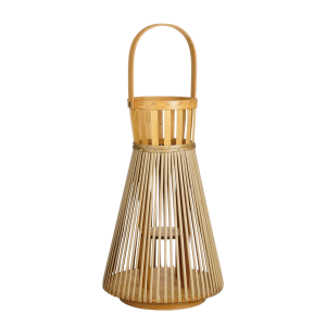 Cosmo Lantaarn - H45 x Ø15 cm - Gerecycled polyester - Lichtbruin