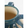 Caldo Vaas - L25 x B24 x H30 cm - Keramiek - Donkerblauw - Afbeelding 2