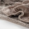 In the Mood Mardy Fleece Plaid - L200 x B150 cm - Polyester - Beige - Afbeelding 3