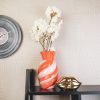 VASE- SWIRL-STONOWARE-PINK- 13X13X23CM - Afbeelding 6