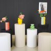 Bijzettafel - cilinder- MDF - zand - 39x45cm - Afbeelding 7