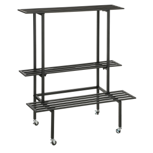 Greenrax Plantenstandaard - L90 x B44 x H102 cm - Metaal - Zwart