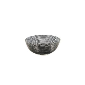Kom - Bedraad Staal - Zwart - 26x26x10cm