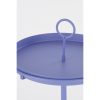 Aston Bijzettafel met Afneembaar Dienblad - H42 x Ø31 cm - Metaal - Lila - Afbeelding 2