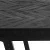 De Herringbone Hoge Tafel - Zwart - 140 cm - Afbeelding 6