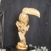 Ornament - Toekan - Polyresin - Goud - 18x30x10cm - Afbeelding 3