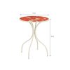 Bologna Bistrotafel - H76 x Ø61 cm - Metaal - Rood - Afbeelding 5