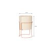 Collins Bloempot op Standaard - H33 x Ø22 cm - Metaal - Off-white, Perzik - Afbeelding 6